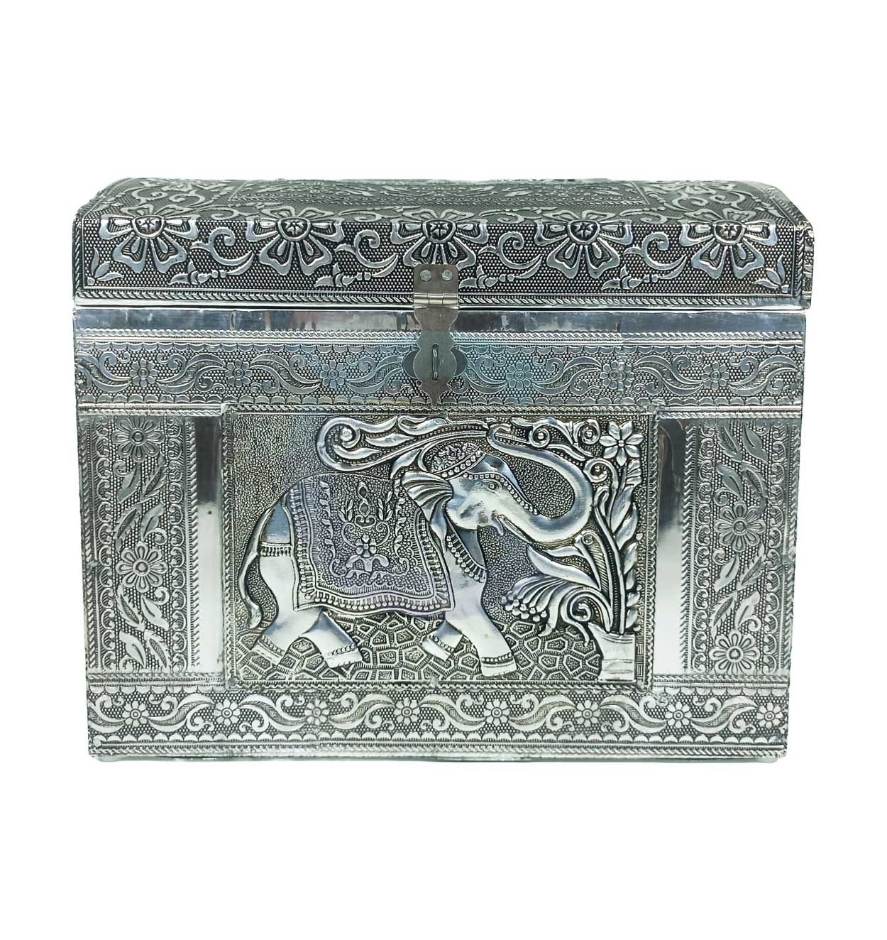 Vintage Treasure Trunk Elephant Design